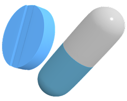 Medicine capsule and tablet